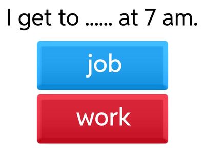 Job vs Work