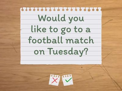 Offers & Responses - English File Pre-Intermediate - 3B