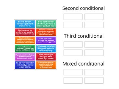2nd and 3rd conditionals