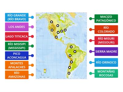 MAPA FÍSICO AMÉRICA