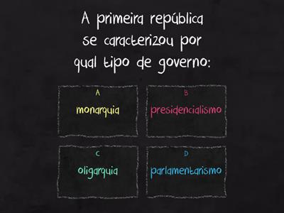 PRIMEIRA REPÚBLICA- HISTÓRIA 9º ANO