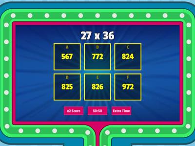 2 by 2 digit Multiplication