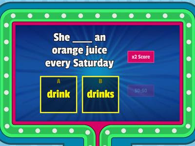 Gameshow: Present Simple Practice 