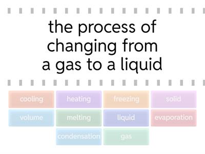  States of Matter Find the Match (4th-5th Grade Science)