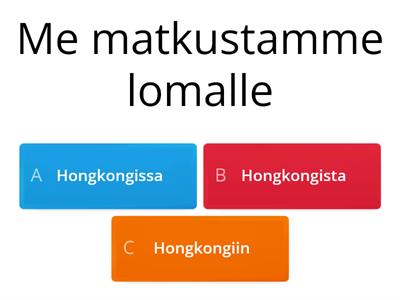 s-Missä? Mistä ? Mihin?