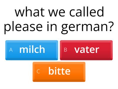 GERMAN QUIZ