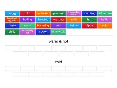 temperature & feeling