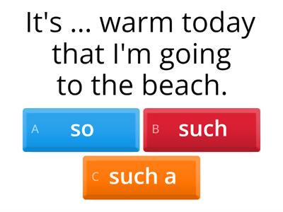 f so / such / such a 