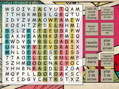 Sopa de letras SCRUM - SI