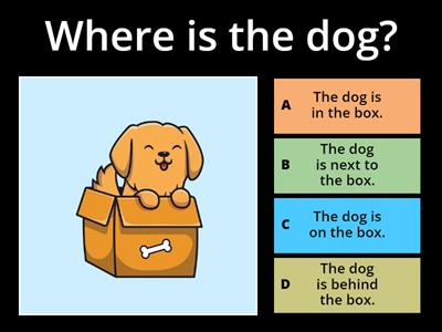 Prepositions of place test