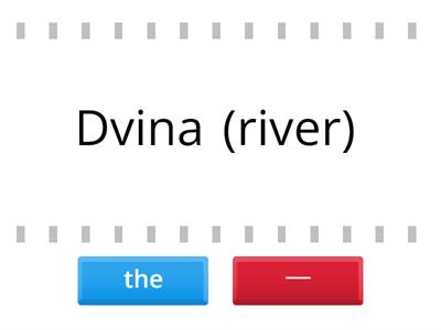 Articles with geographical names