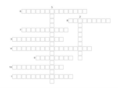Own it 1 - Unit 9  crossword