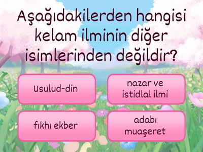 Kelam ve mezhepler ❤️