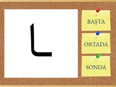 Harflerin başta ortada sonda yazılışları