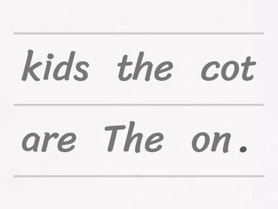 Fundations 1 Unit 6 Sentence Scrambled Sentences