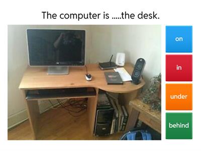 Prepositions (on, under,in)