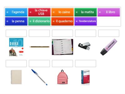 Oggetti per studiare