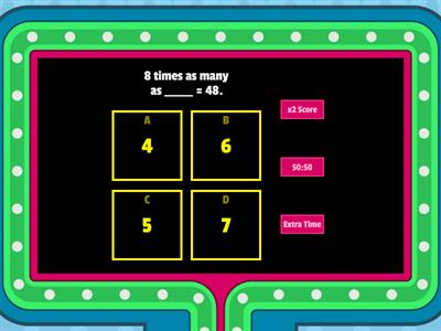 Test Review - Multiplicative Comparisons