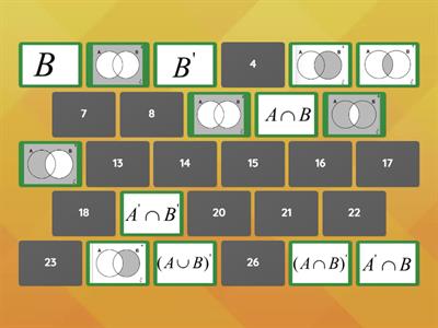 Venn Diagram Set Notation Matching Task