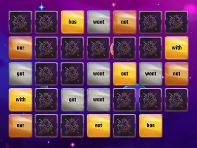 Sight Word Matching Game AB