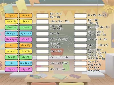 Simplifying Algebraic Expressions