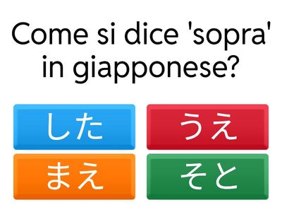 Posizioni in Giapponese