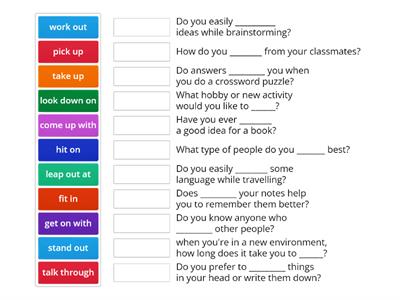 gateway b2+ unit 3 phr verbs