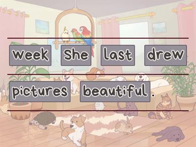 put the words in an order 2