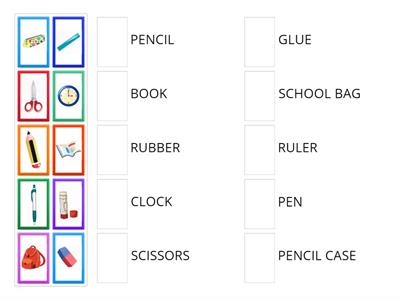 OGGETTI DI SCUOLA IN INGLESE