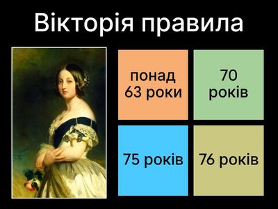 1. Тест про королеву Вікторію