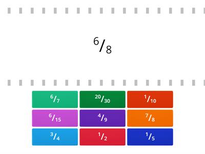 Match the Equivalent Fractions