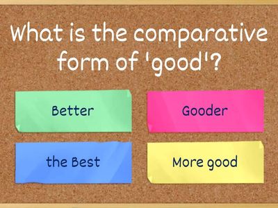 Comparative and Superlative Adjectives