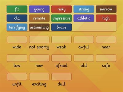 Adjectives (Antonyms) u4 