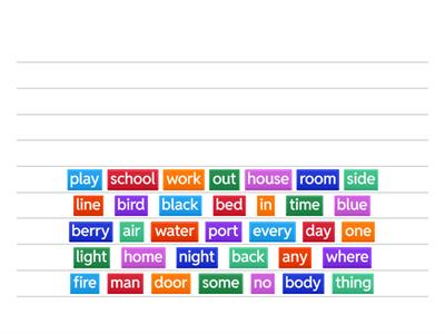 Compound Word Maker [5/15]