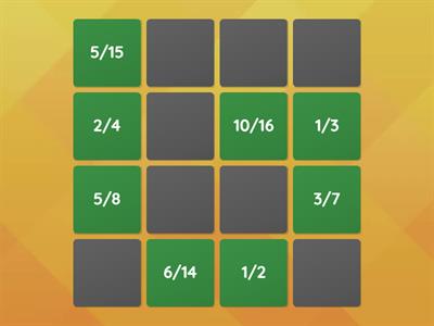 Equivalent fractions