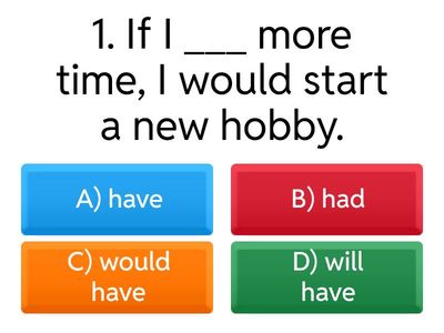 📝 Grammar Test – Level B1–B2+