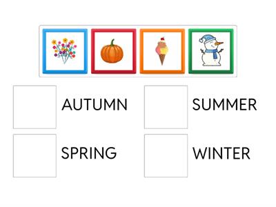 MATCH THE ITEM WITH THE CORRECT SEASON