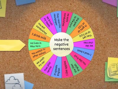 Present simple- negative form