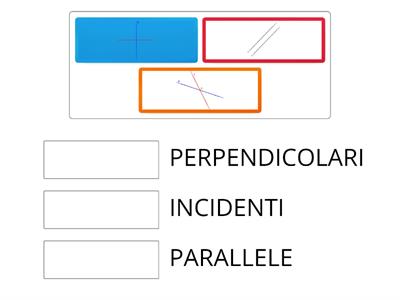 RETTE PARALLELE, INCIDETI O PERPENDICOLARI