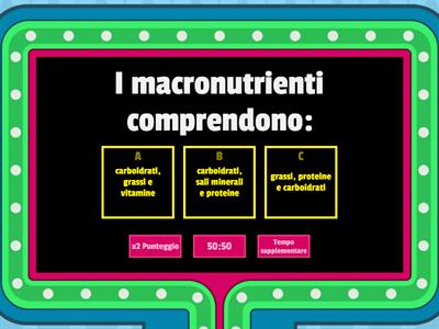 MACRONUTRIENTI secondo livello