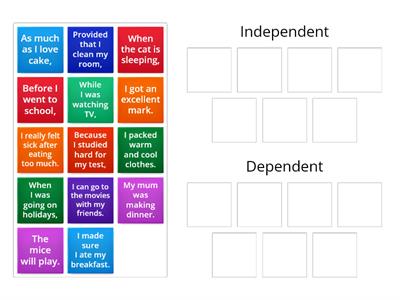 Independent or Dependent Clause 