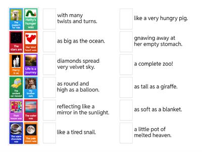 Complete the simile/ metaphor HA