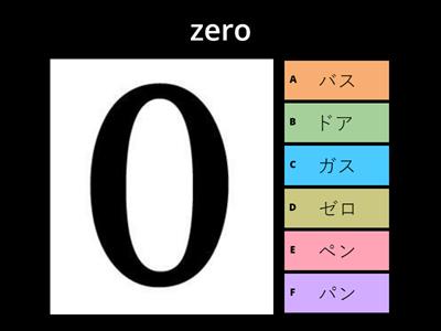 Katakana - Vocab