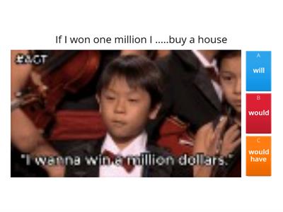 Conditionals: zero, first, second, third