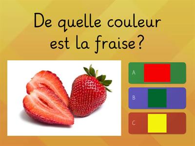 Les fruits et les couleurs