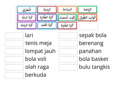 Bahasa Arab - olah raga