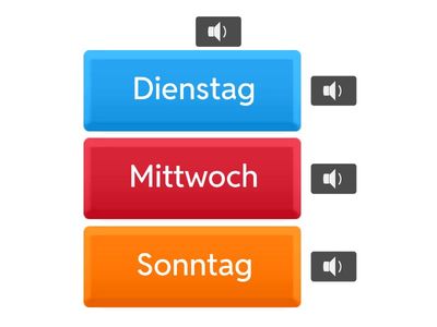 Wochentage-Quiz