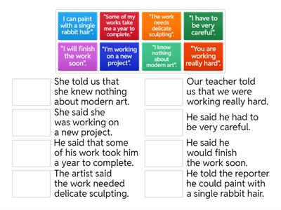 Direct and Reported speech