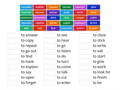 infinitive verbs