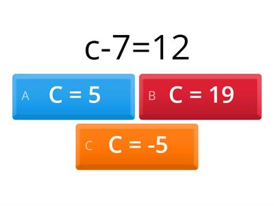  Maths Equations (using quiz)